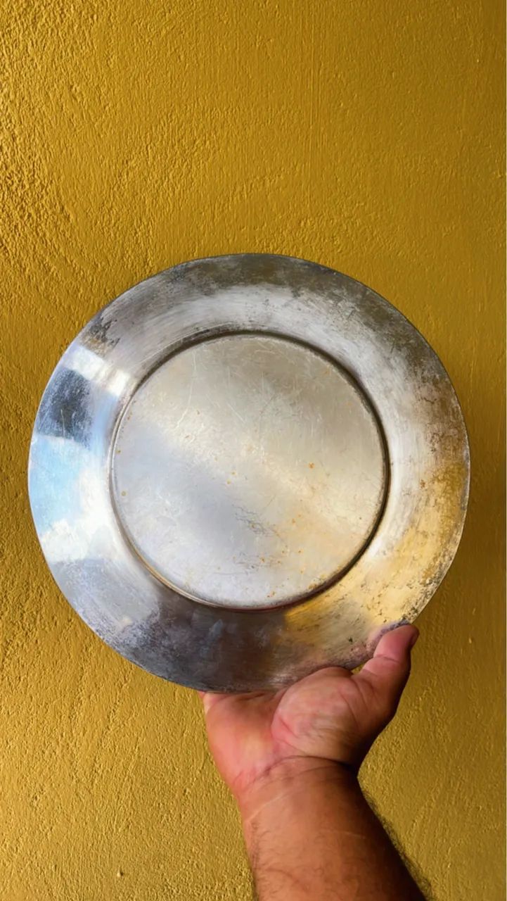 Linda bandeja em bronze e prata 90 - Foto 2