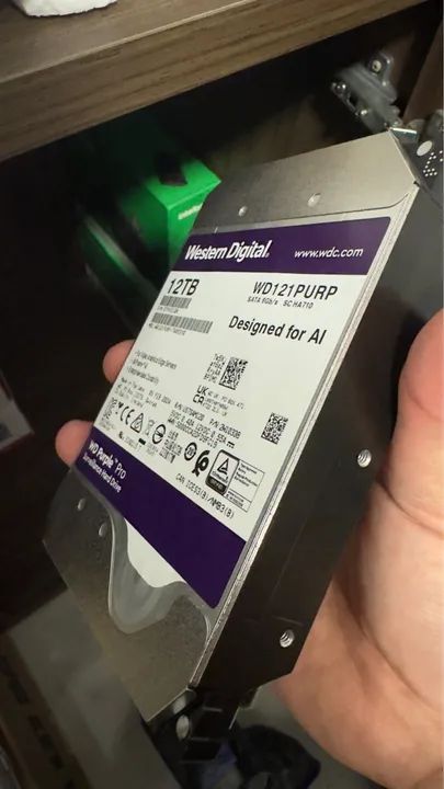 HD Western Digital 12TB Purple Pro para AI