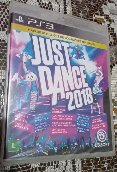 Jogo para PS3 mídia fisica Just Dance 2018 lacrado 