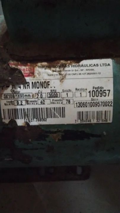 Bomba hidráulica 2cv pouco usada (THEBE) - Foto 3