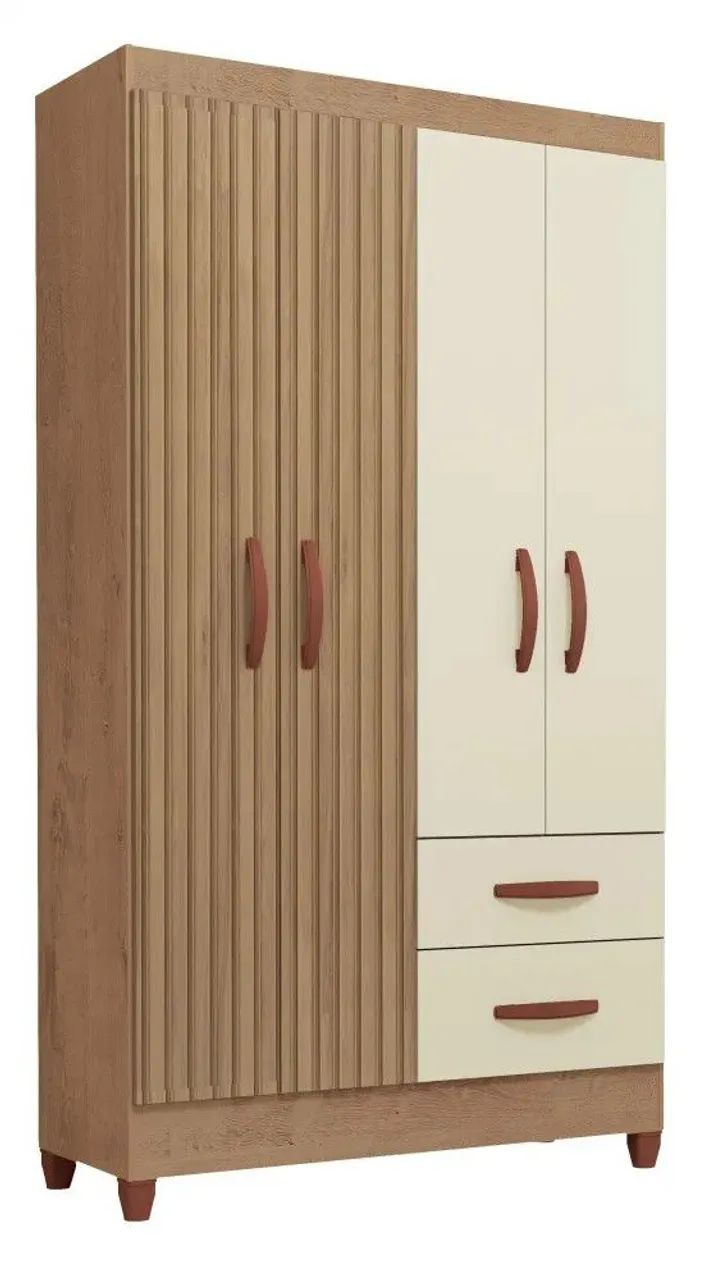 Guarda roupa fortaleza 4 portas e 2 gavetas  - Foto 5