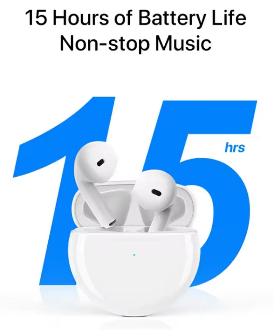 Fone UMIDIGI G1 Buds (BRANCO) com cancelamento de ruídos bluetooth 5.3 com microfone - Foto 2