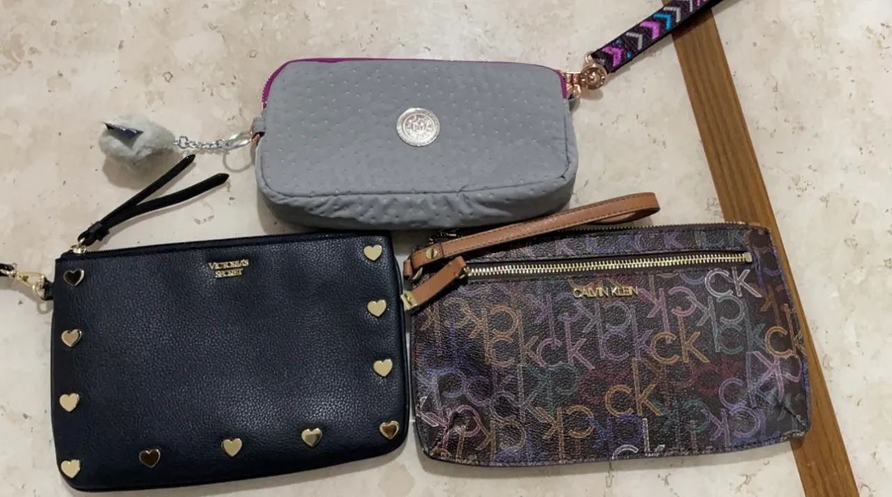 Kit com 3 Bolsas de mão/clutch, vendidas separadamente também 