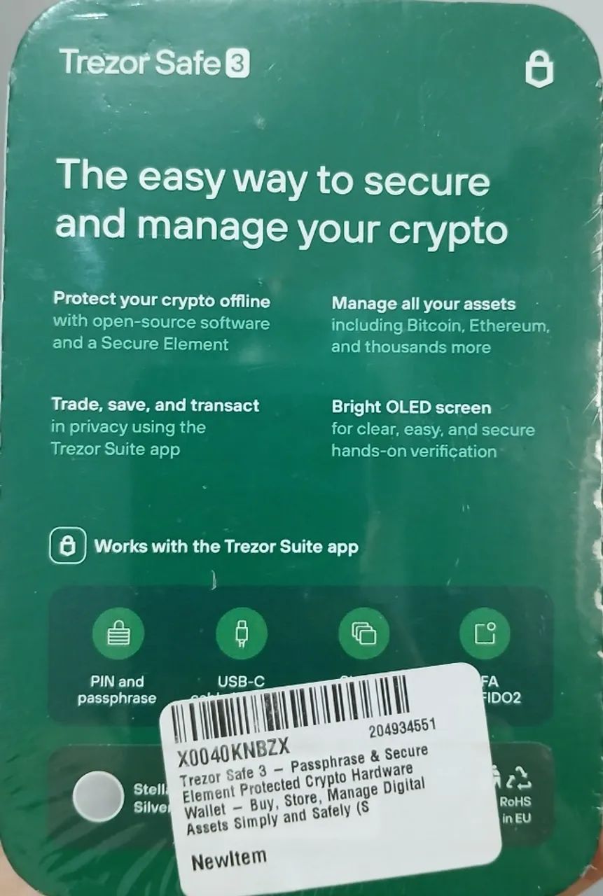 TREZOR Safe 3 - Carteira para Criptomoedas - Foto 2