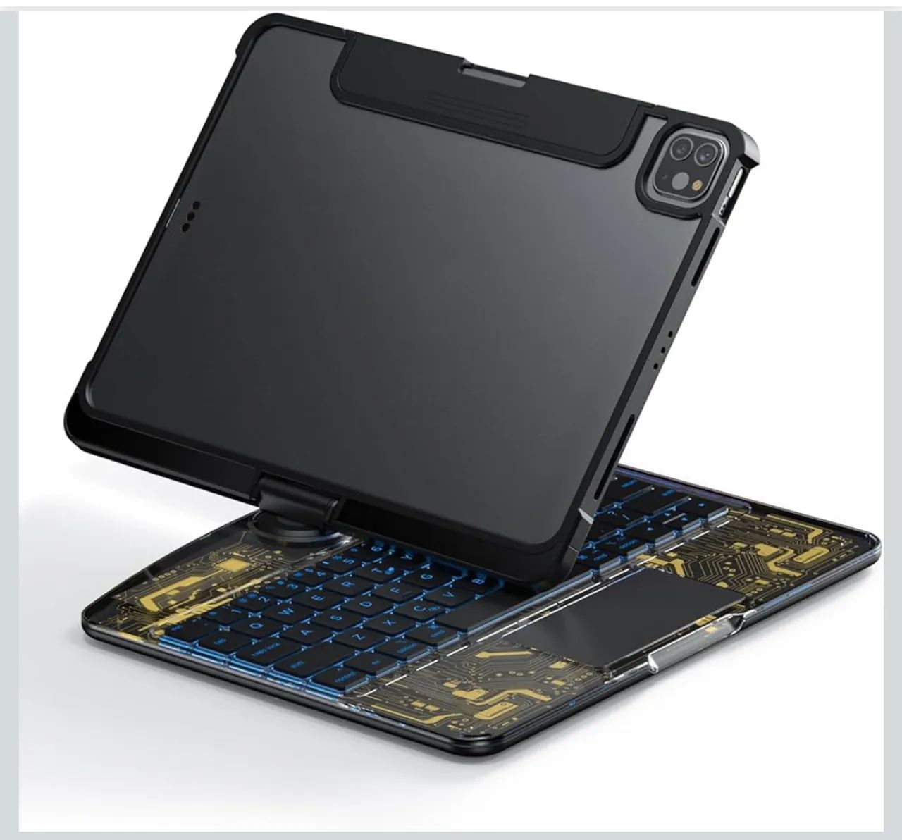 Case para iPad com Teclado e Touchpad - Tela sensível, gestos e design moderno - Foto 5