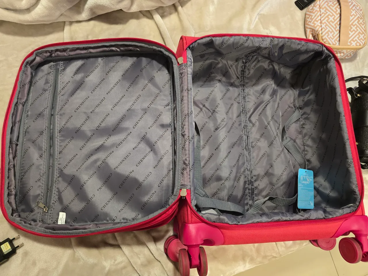 Mala de viagem vermelha Chenson