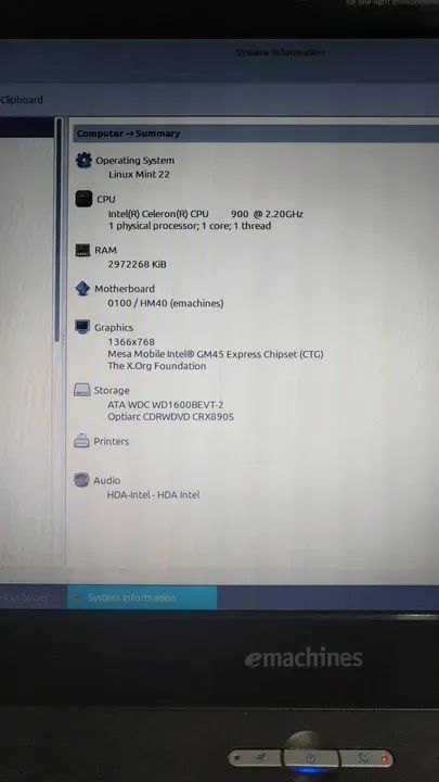 Vendo Notebook Acer eMachine usado funcionando - Foto 3
