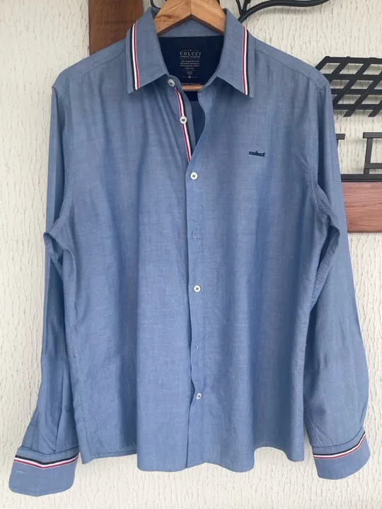 Camisa Social Colcci Azul TAM M