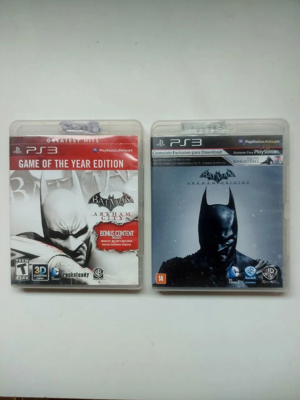 Kit Batman Arkham City e Batman Arkham Origins jogos PS3 - Foto 2