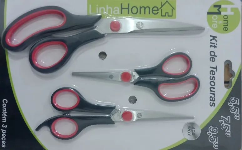 tesoura 3 unidades - Foto 2