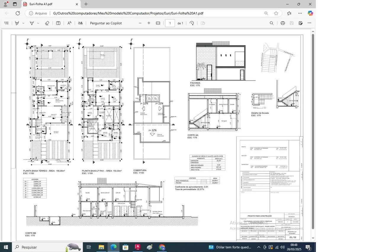 Planta baixa, Projeto completo - Projetista Freelancer  - Foto 3