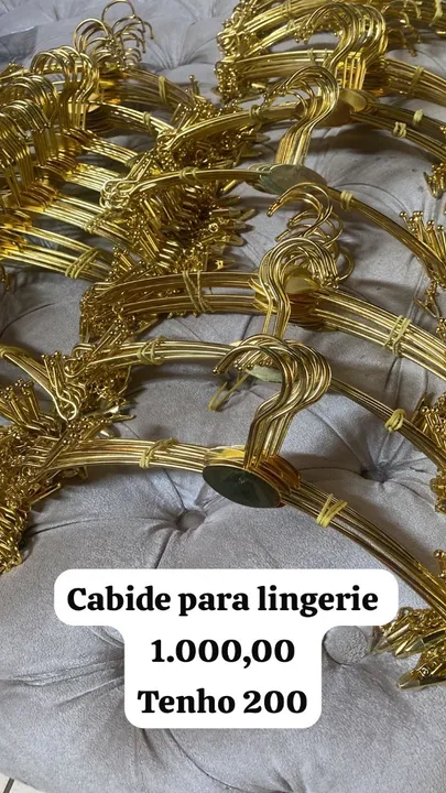 Cabide para lingerie de ferro