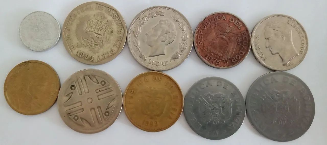 10 moedas do mundo - Países Andinos - Foto 3