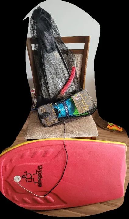 Conjunto 2 pés de pato e mini prancha