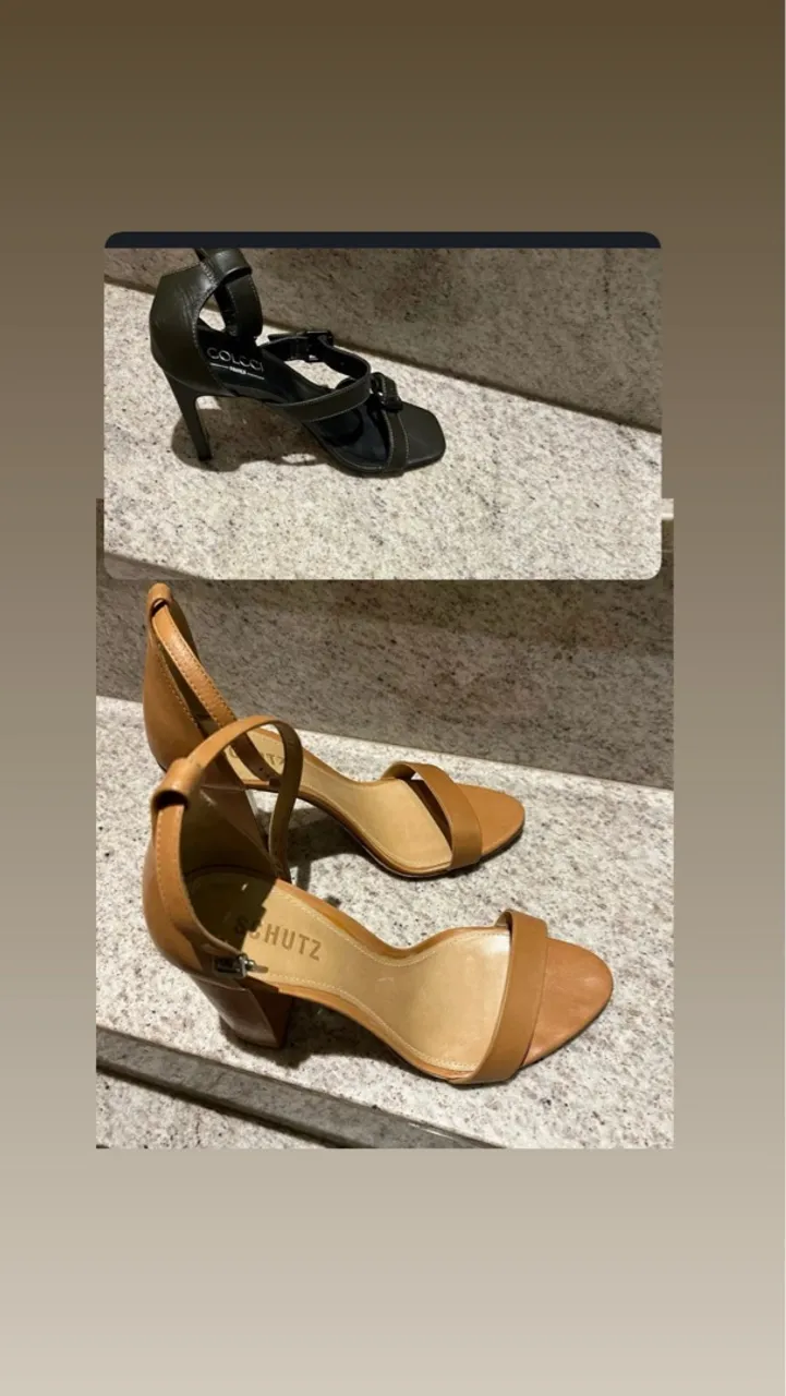 Sandálias de salto alto (2 pares por 220)