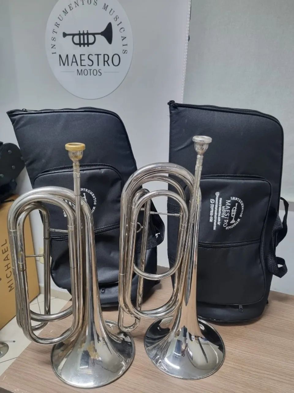 Kit Sopro Fanfarra Gatilho 10 Instrumentos + Bag E Bocal - Envio todo Brasil - 10X cartão - Foto 5