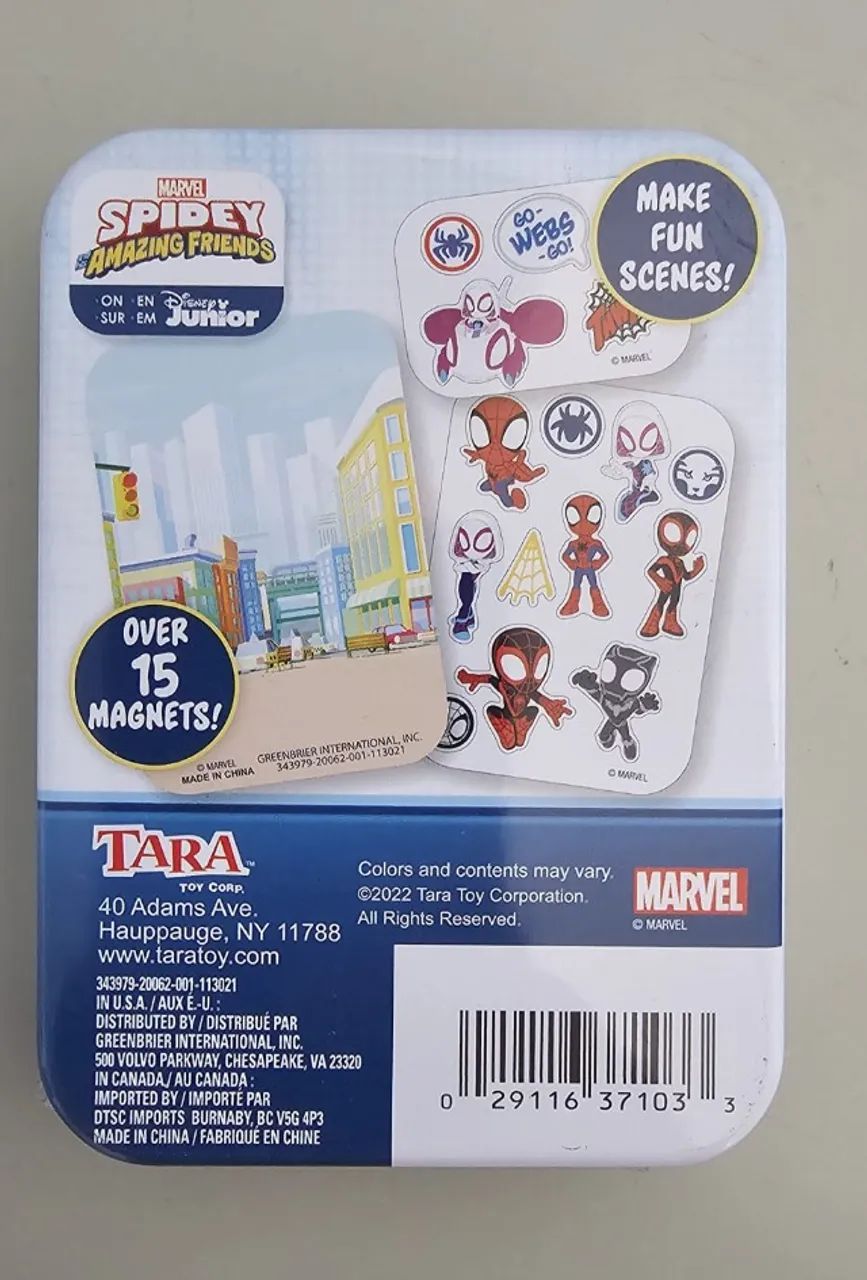 Lata com Atividade Magnética Spidey e Seus Amigos - Disney Junior - Foto 2