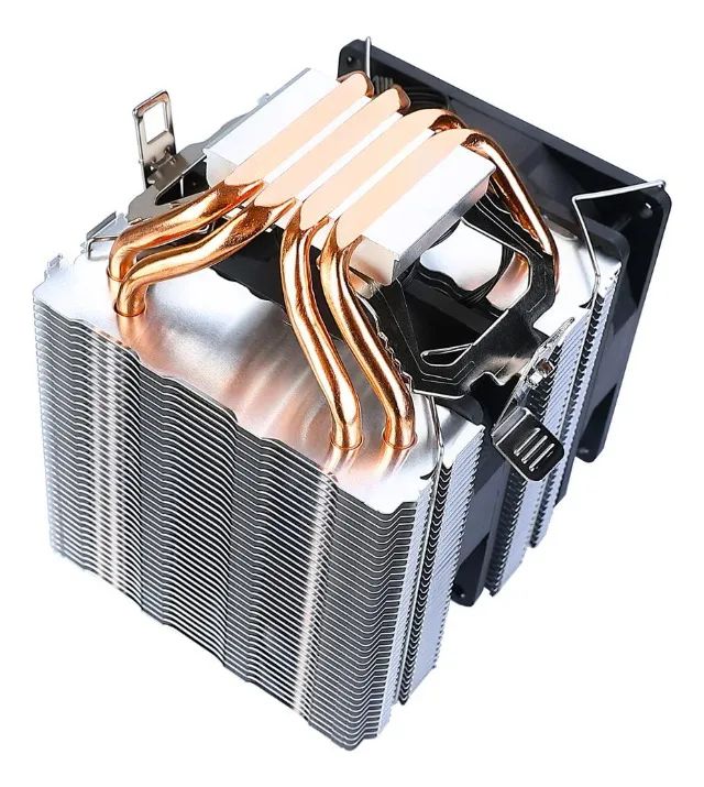 Air Cooler Gamer Dual Fan 4 Heatpipes | Rise Mode G700 | P/ Processador Intel Amd Led Azul - Foto 2