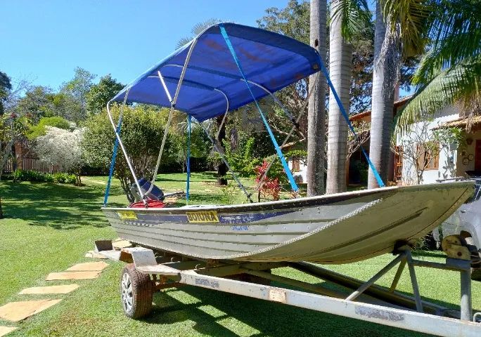 BARCO 5M, MOTOR Suzuki 15 HP Eletrico, CARRETA - Foto 8