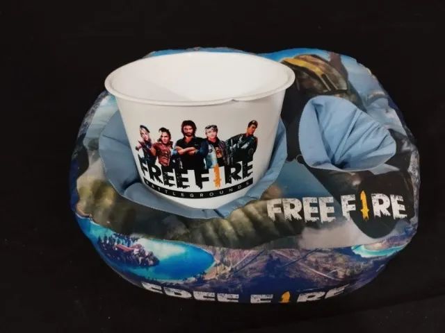 Almofada para Snack e Bebida Free Fire