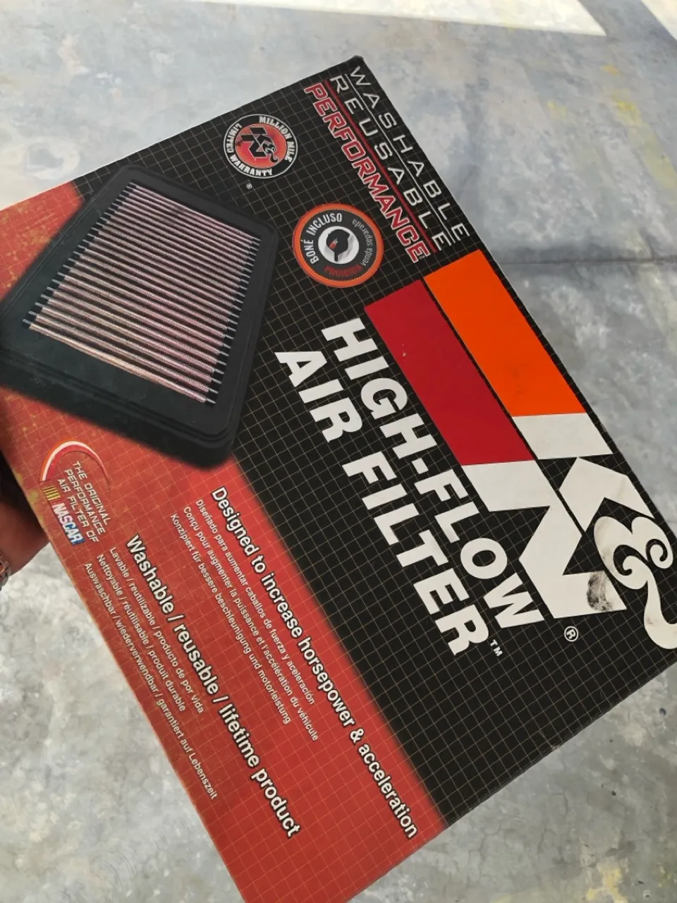 Filtro de Ar K&N para Lancer ou TR4 2012 até 2014