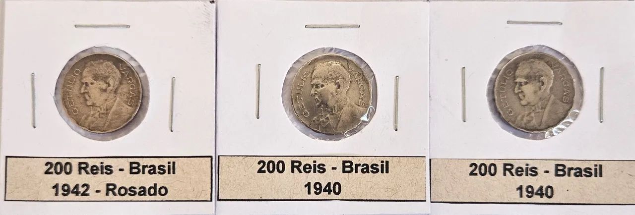 Coleção Moedas Antigas Brasil - Vários Anos. - Foto 3