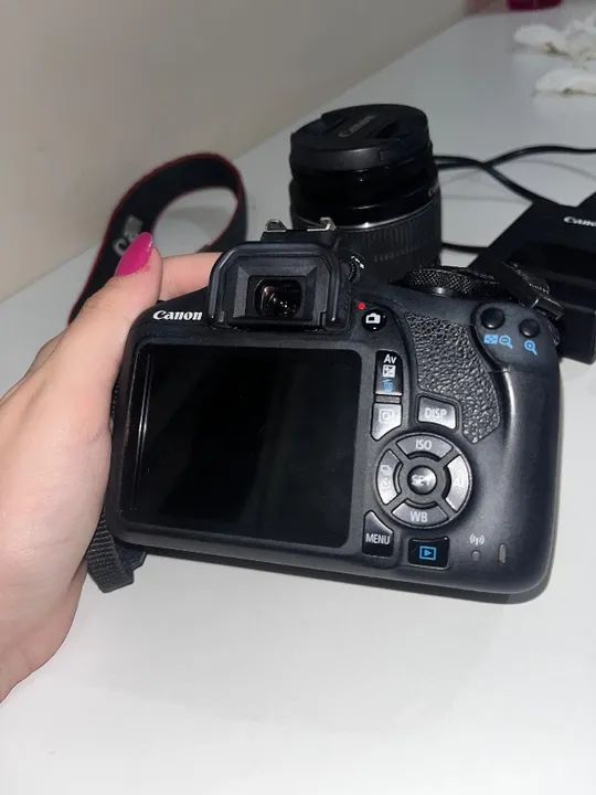 Câmera Canon T7+ com lente 18-55mm - Foto 3