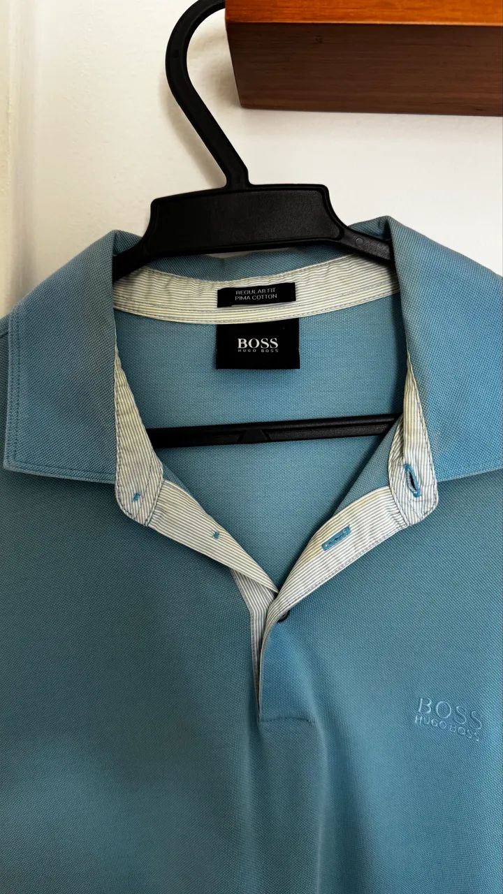 Polo Hugo Boss M Azul claro - Foto 3