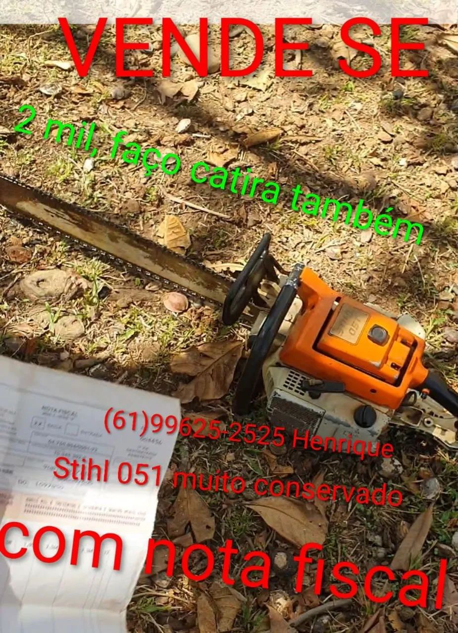 Original Stihl 051 Chainsaw, Excellent Condition, with Invoice