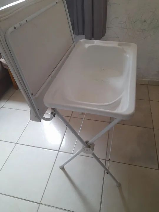 Banheira para Bebê com Trocador -  Branca
