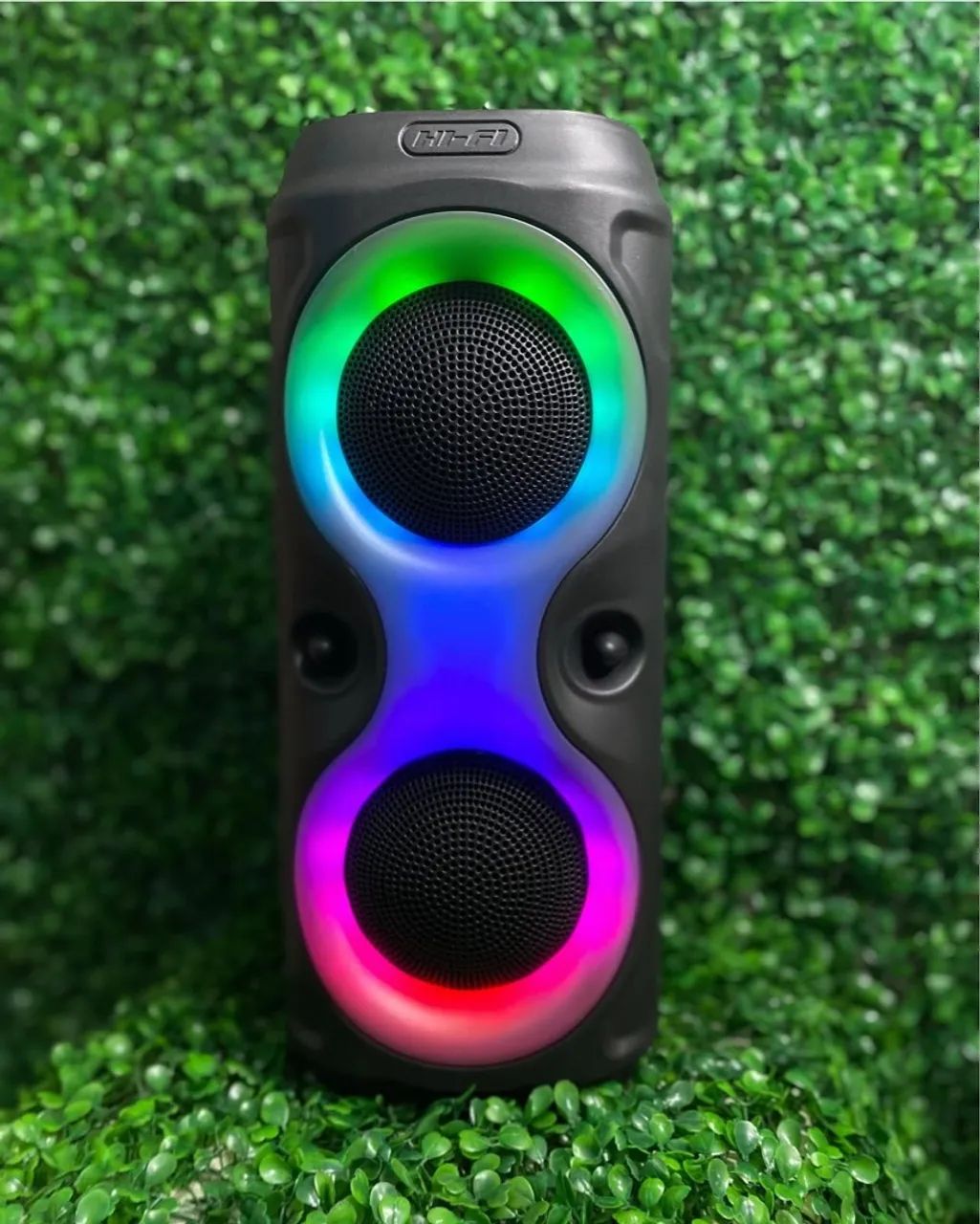 Caixa de Som Bluetooth HI-FI com Luzes LED