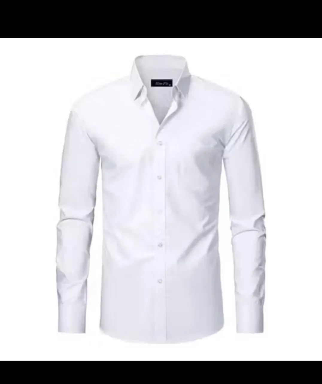 Camisa social nova com etiqueta, nota e embalagem 