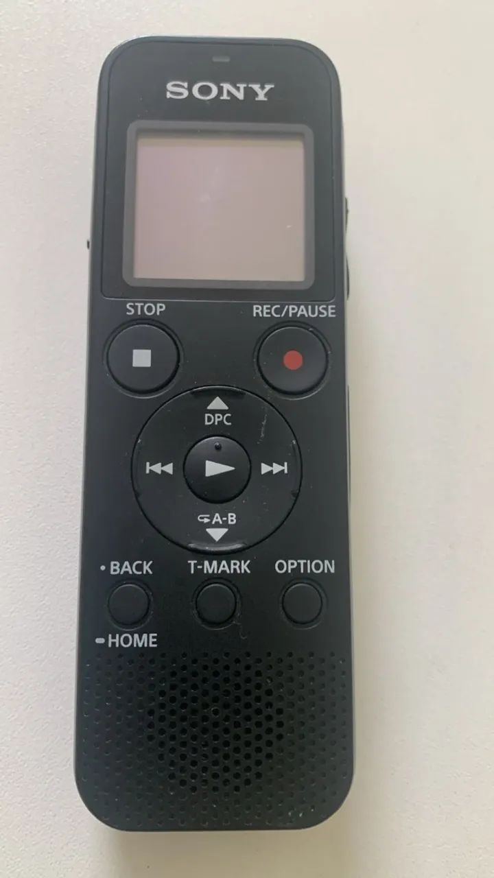 Sony Gravador de voz digital estéreo ICD-PX470 com gravador de voz USB integrado, preto