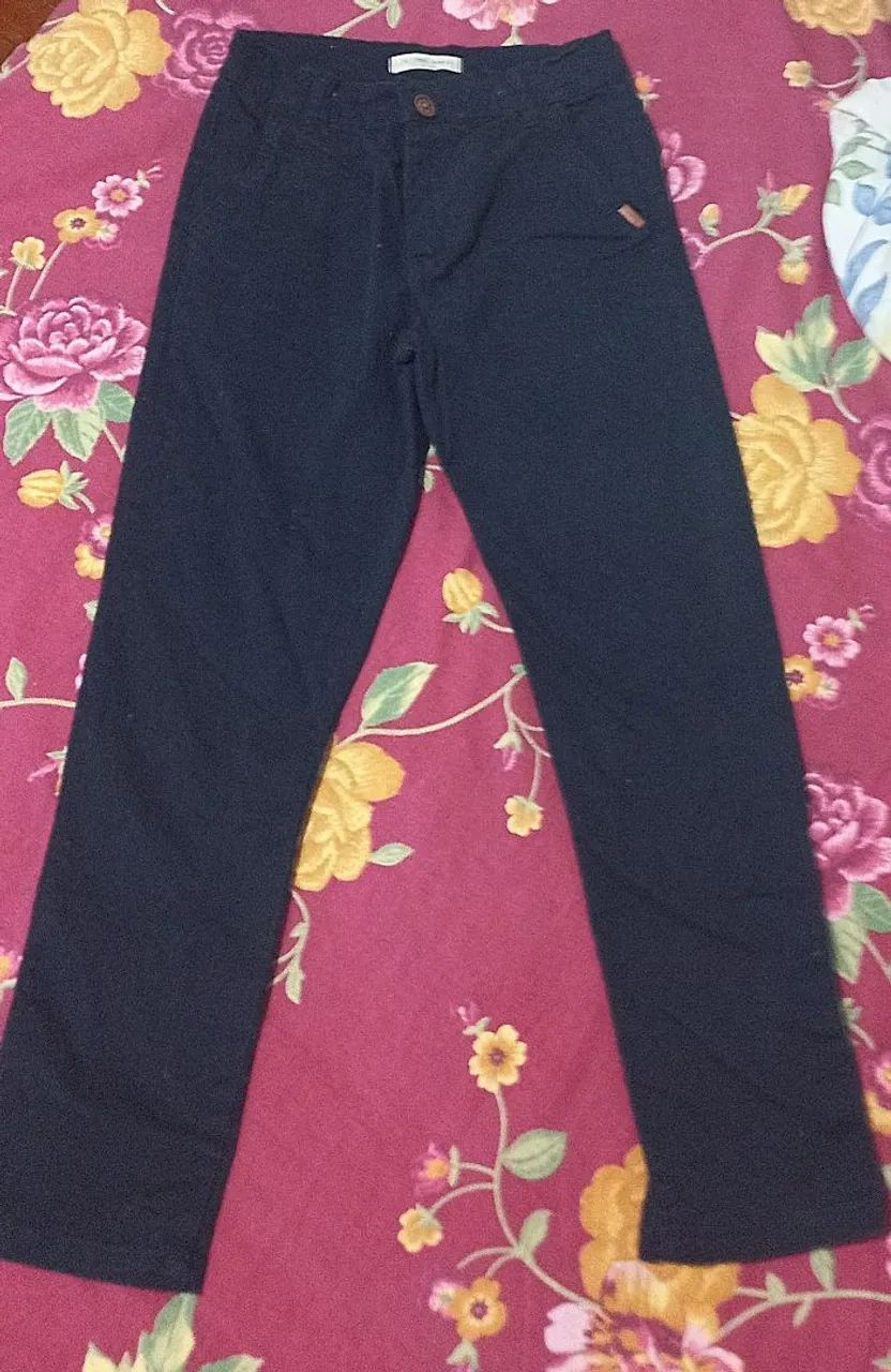 Calça infantil masculina Azul marinho - Foto 2