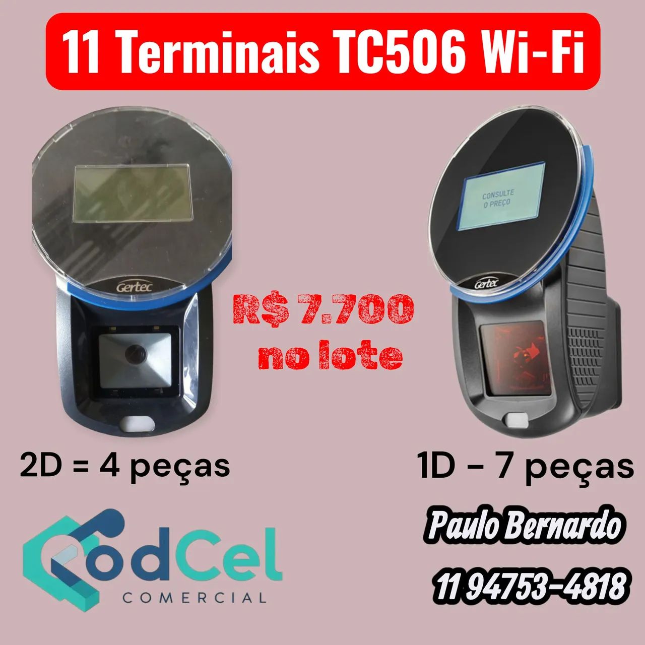 Terminal de Consulta de preços GertecTC506 