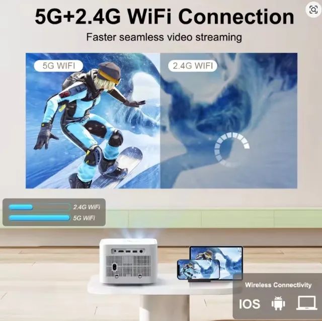 ThundeaL-Mini projetor Full HD TD91, vídeo 4K, 5G, WiFi, Android, portátil, Home Theater - Foto 6