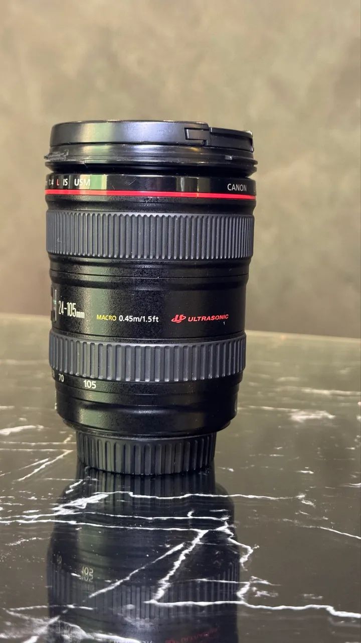 Lente Canon EF 24-105mm f/4L IS USM Macro - Zoom Profissional Versátil com Estabilização - Foto 4