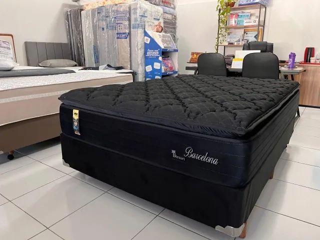Cama Box Casal Molas Ensacadas Pillow Top Macio Marca Hellen Peça Nova!