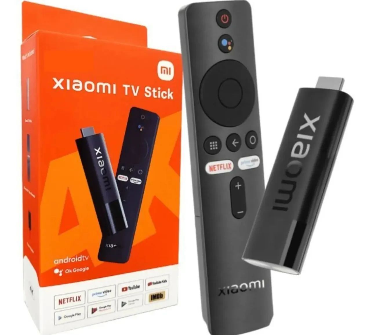 Mi tv stik 10302-20-09185 homologado Anatel 4k controle de voz 