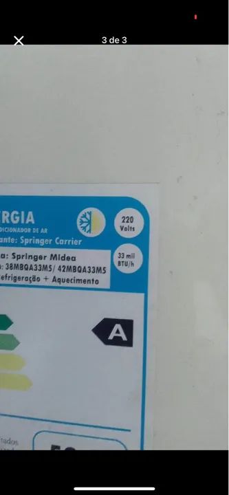 Ar Condicionado Split 33 mil BTUs - COMPLETO - Foto 3