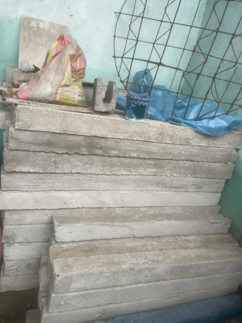 Virga de concreto para construção