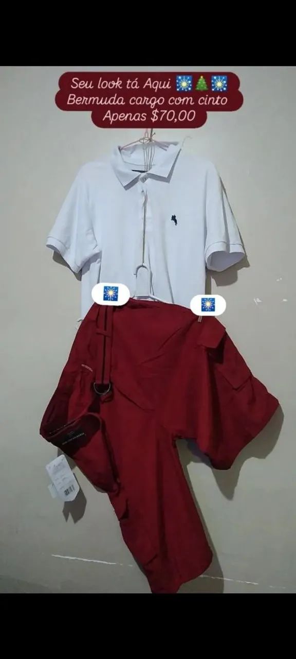 Looks masculinos. Bermuda social com cinto 