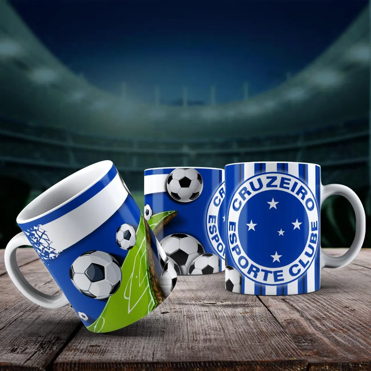 Canecas de Porcelana Cruzeiro Esporte Clube - Futebol