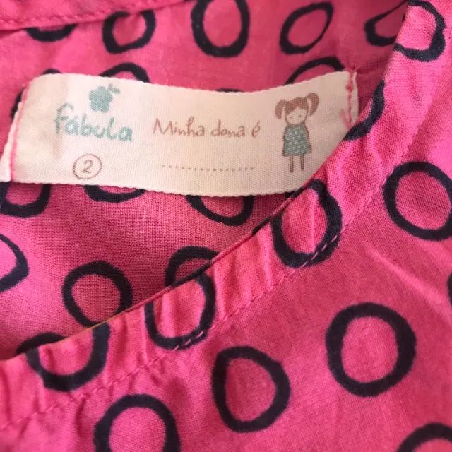Vestido Rosa De Borboleta Amarela Da Fabula - Foto 6