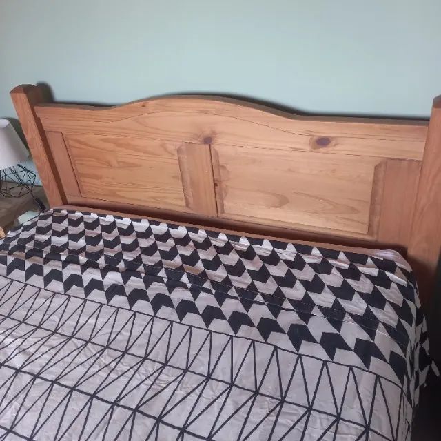 Cama de casal madeira macica