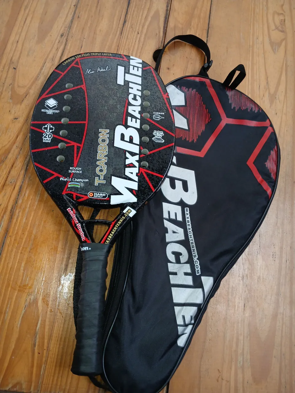 Raquete de Beach Tennis Max Beach Ten Carbono T-Carbon