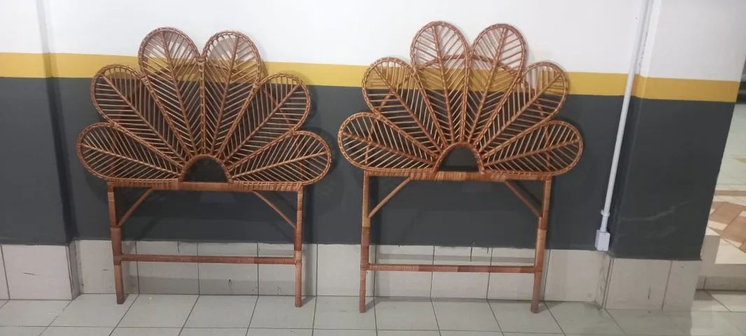 Cabeceira de cama de solteiro- Vime