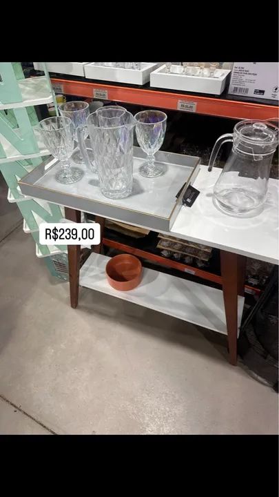 Aparador MDF - 2 andares - R$239,00 - Foto 6