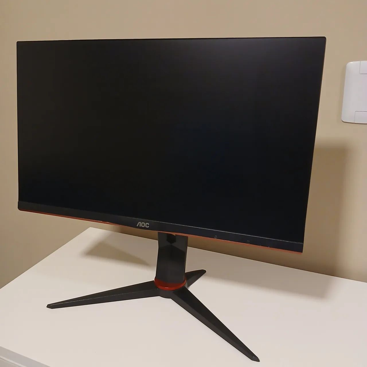 AOC, 24G2/BK, Monitor Gamer Hero 24" 144Hz IPS 1ms AMD FreeSync 24G2, COR PRETA/VERMELHA - Foto 2
