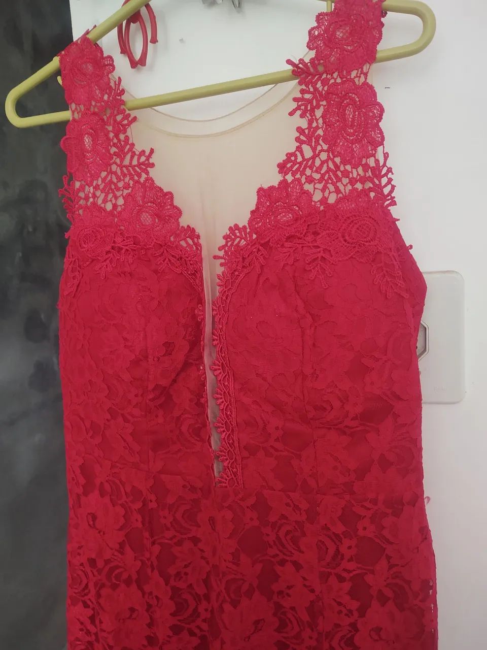 Vestido de renda vermelho - Foto 3